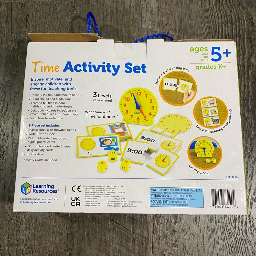 Learning Resources Time Activity Set - Picture 3 of 4